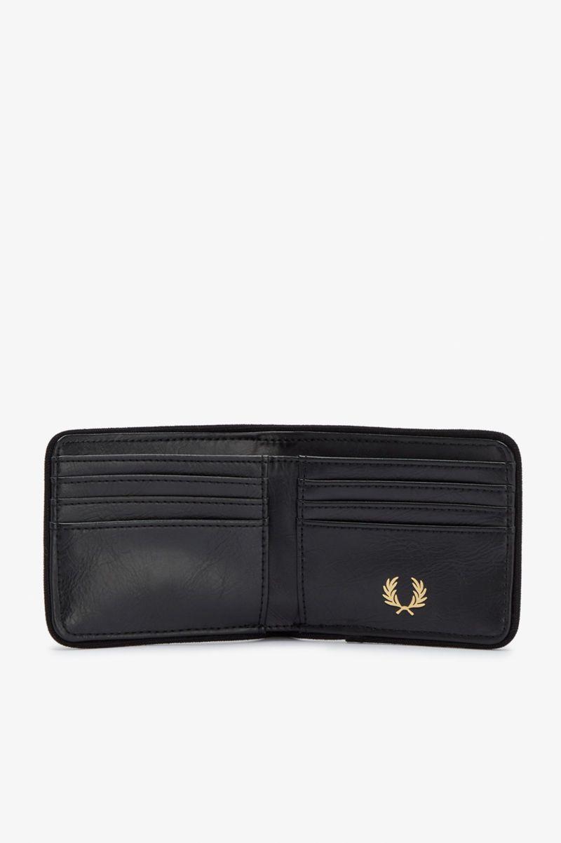 Black Fred Perry Arch Branded Billfold Men's Bags | PH 1027EBCX